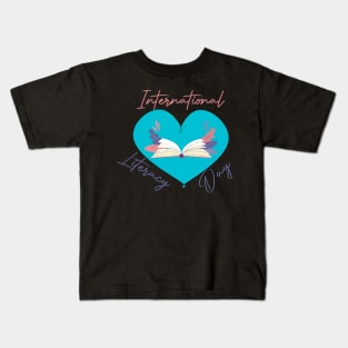 Happy International Literacy Day Kids T-Shirt